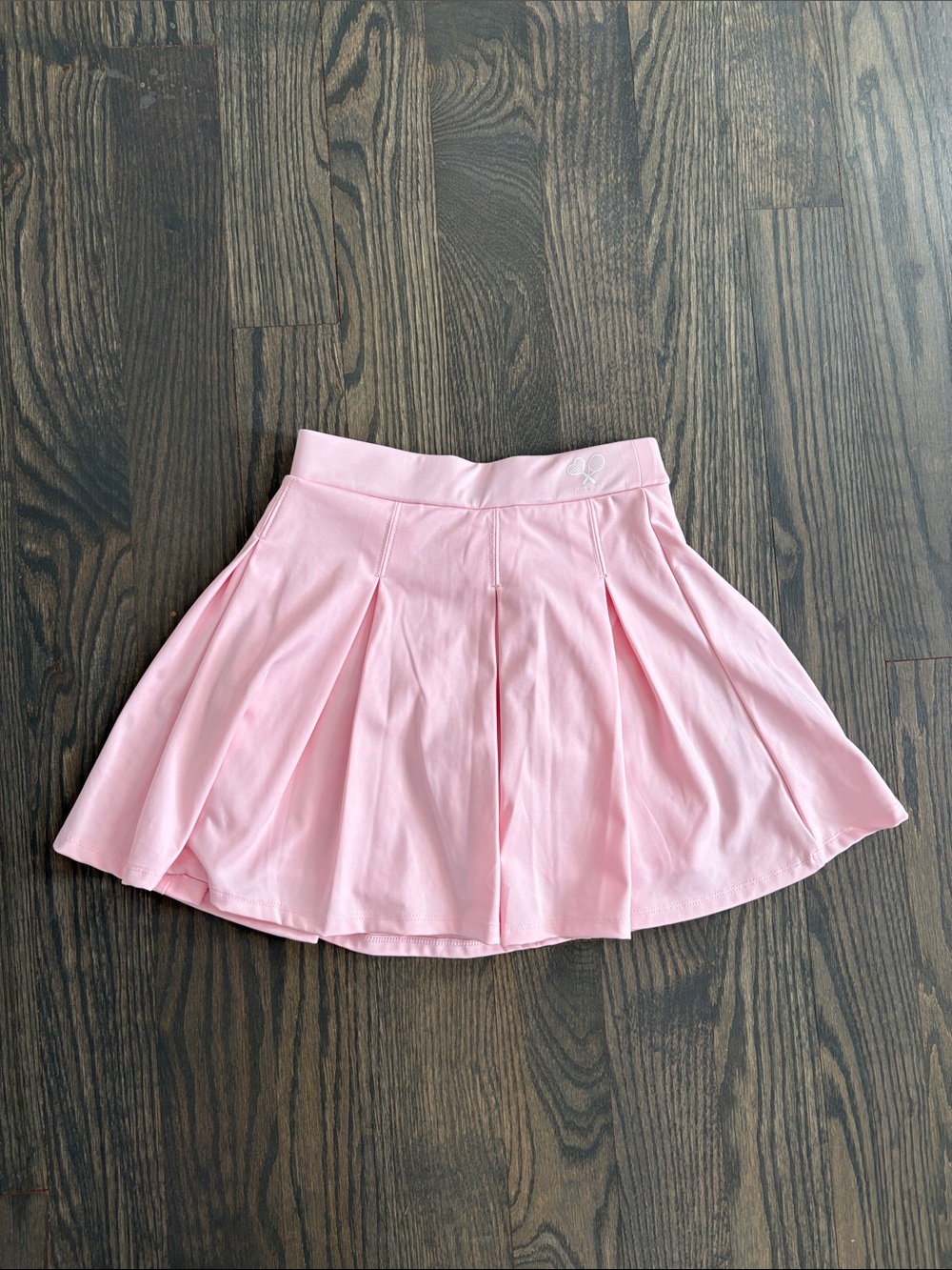 League Light Pink Pleated Mini Skirt
